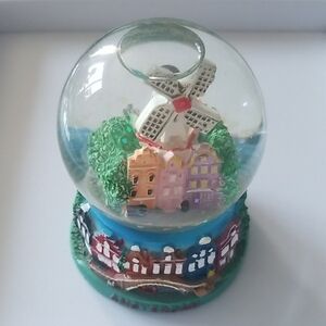 Amsterdam Snow Globe with Windmill New